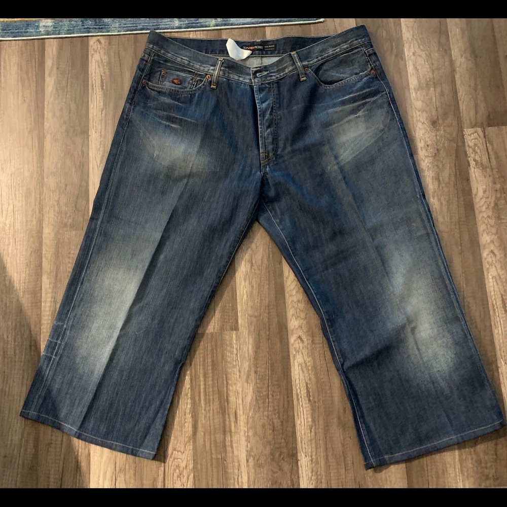 Energie Loose Morris Cropped Jean Shorts